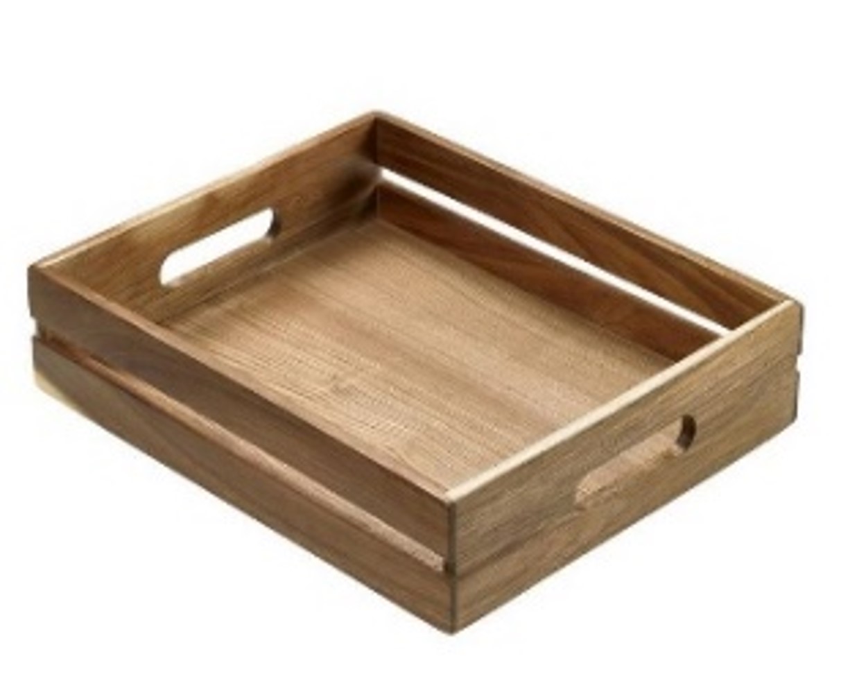 19-810 ΔΙΣΚΟΣ ΣΕΡΒΙΡΙΣΜΑΤΟΣ ΞΥΛΙΝΟΣ GN 1/2 32,5x26,5x7CM - Image 1
