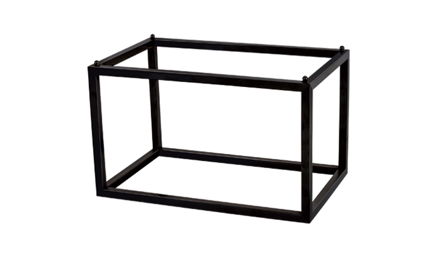 28-1010 ΒΑΣΗ GN 1/4 26.5x16.2x16 IRON ΜΑΥΡΗ - Image 1