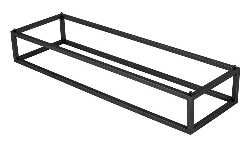 28-1015 ΒΑΣΗ GN 2/4 53X16.2X8CM IRON ΜΑΥΡΗ - Image 1