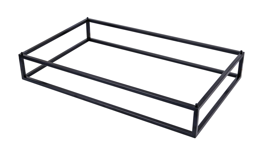 28-1111 ΒΑΣΗ GN 1/1 53x32.5x8 CM IRON ΜΑΥΡΗ - Image 1
