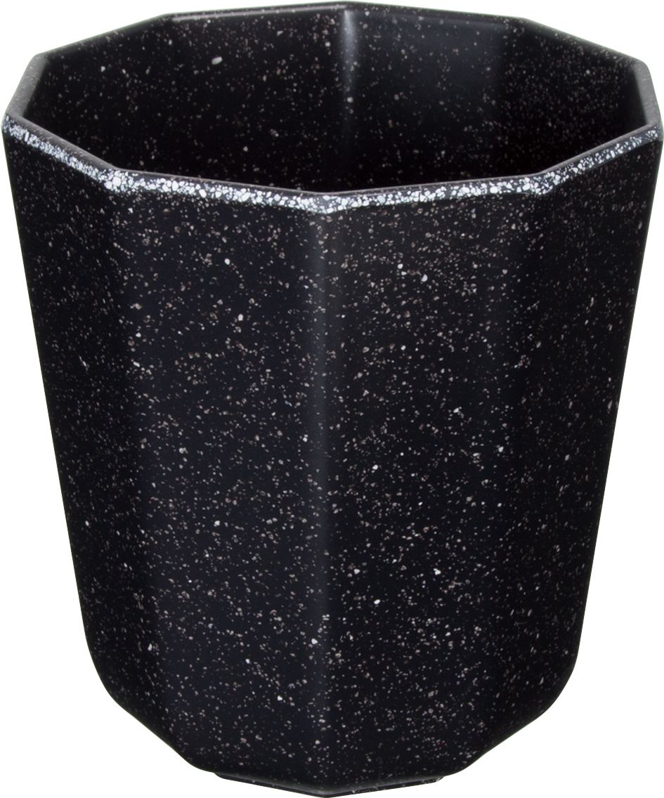 28-3109 ΒΑΣΗ ΣΤΡΟΓΓΥΛΗ SPOTS BLACK Ø11,6 x 12 CM 710ML ΜΕΛΑΜΙΝΗΣ - Image 1