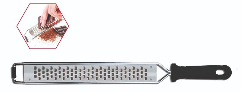 39-108351 ΤΡΙΦΤΗΣ ΙΝΟΧ ΧΟΝΤΡΟΣ 37,5x3,5CM ΜΑΥΡΗ ΛΑΒΗ CUTLERY PRO - Image 1