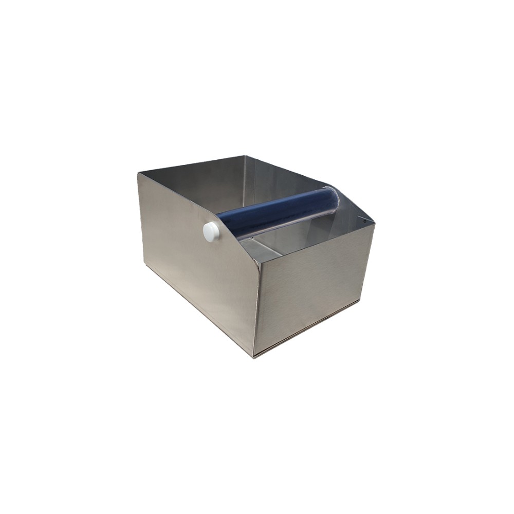 52-6132 KNOCK BOX ΥΠΟΛΕΙΜΜΑΤΩΝ ΚΑΦΕ ΙΝΟΧ 20,5x16 X 11,5 CM - Image 1