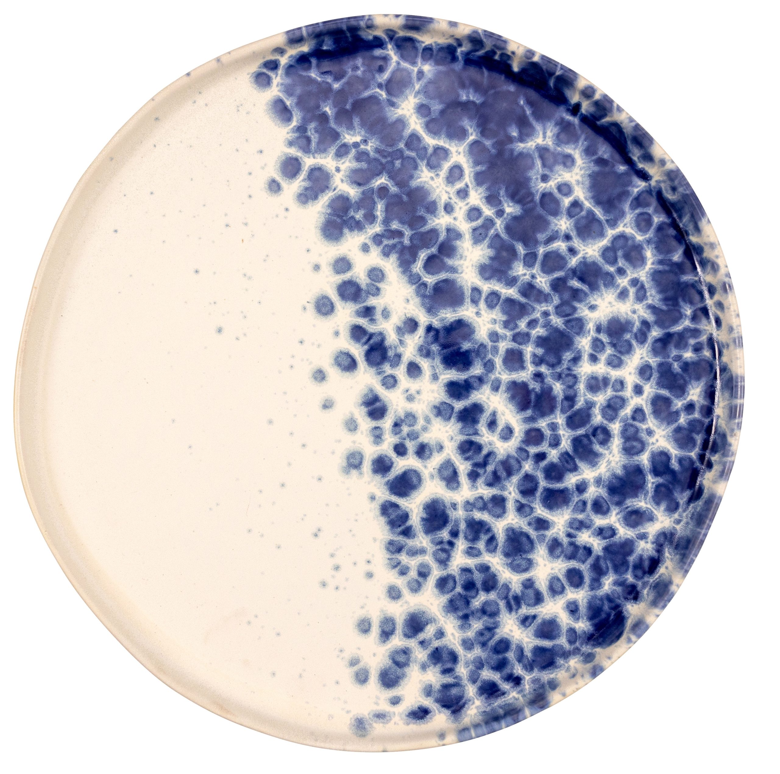 67-PHOBB3265 ΠΙΑΤΟ ΕΠΙΠΕΔΟ PHOBOS WHITE BLUE 26,5 CM LE COQ ΙΤΑΛΙΑΣ - Image 1
