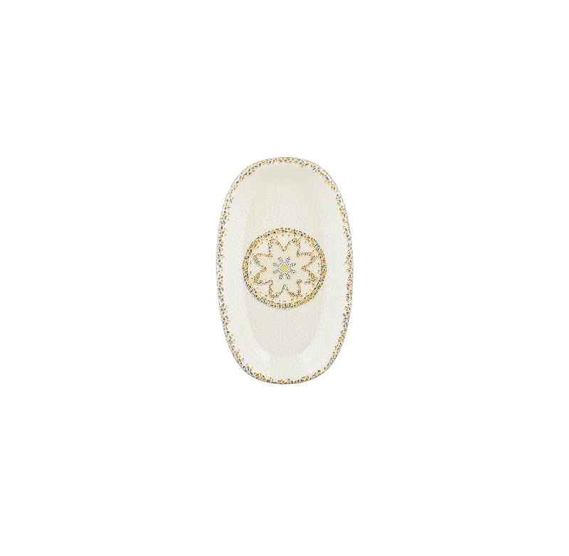 68-31110 ΠΙΑΤΕΛΑ ΟΒΑΛ TESSERA 24x14,5 CM BYBONE - Image 1