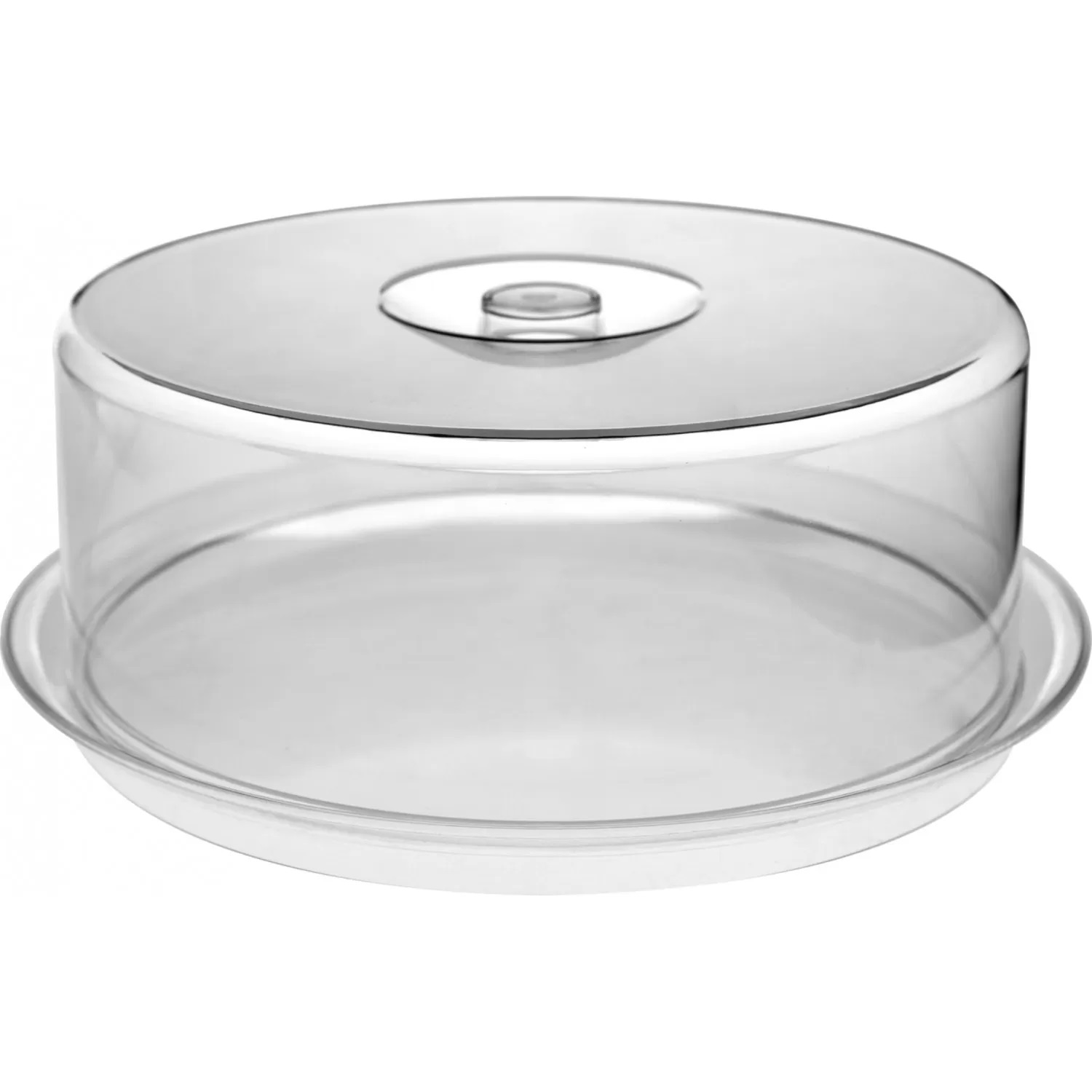 71-0288 ΣΕΤ ΚΑΠΑΚΙ PC ΣΤΡΟΓΓΥΛΟ 34x13CM ΔΙΑΦΑΝΕΣ ΜΕ ΒΑΣΗ - Image 1