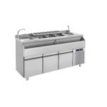 Barstation 185 με ψυγείο διπλού πόστου με 3 συρτάρια - Image 2