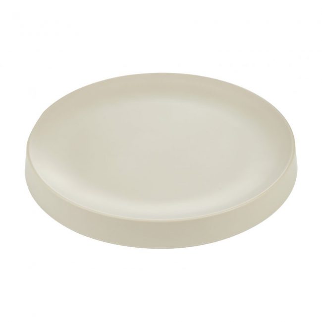 mjgtmtuxnw ΠΙΑΤΕΛΑ ARTEFORM BEIGE ΣΤΡΟΓΓΥΛΗ Ø28x3 CM ΜΕΛΑΜΙΝΗΣ ΚΙΝΑΣ - Image 1
