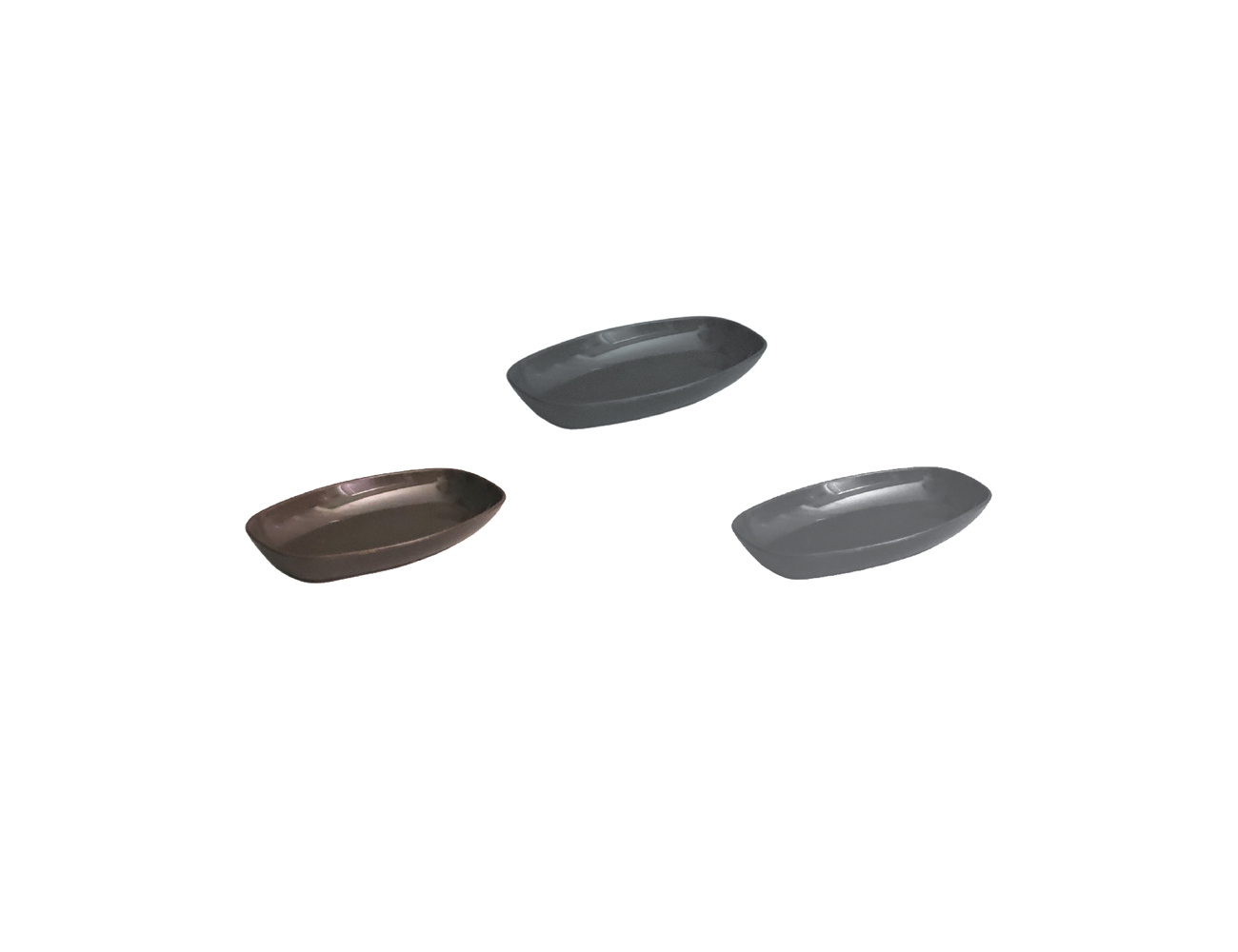 04-080 Πιατελάκι PC παραλ/μο καφέ 17cm - Image 1
