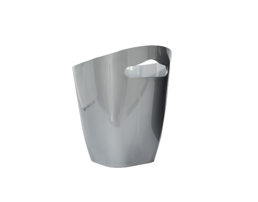 04-583 Κουβαδάκι πάγου πλαστικό Φ14cm ασημί - Image 1