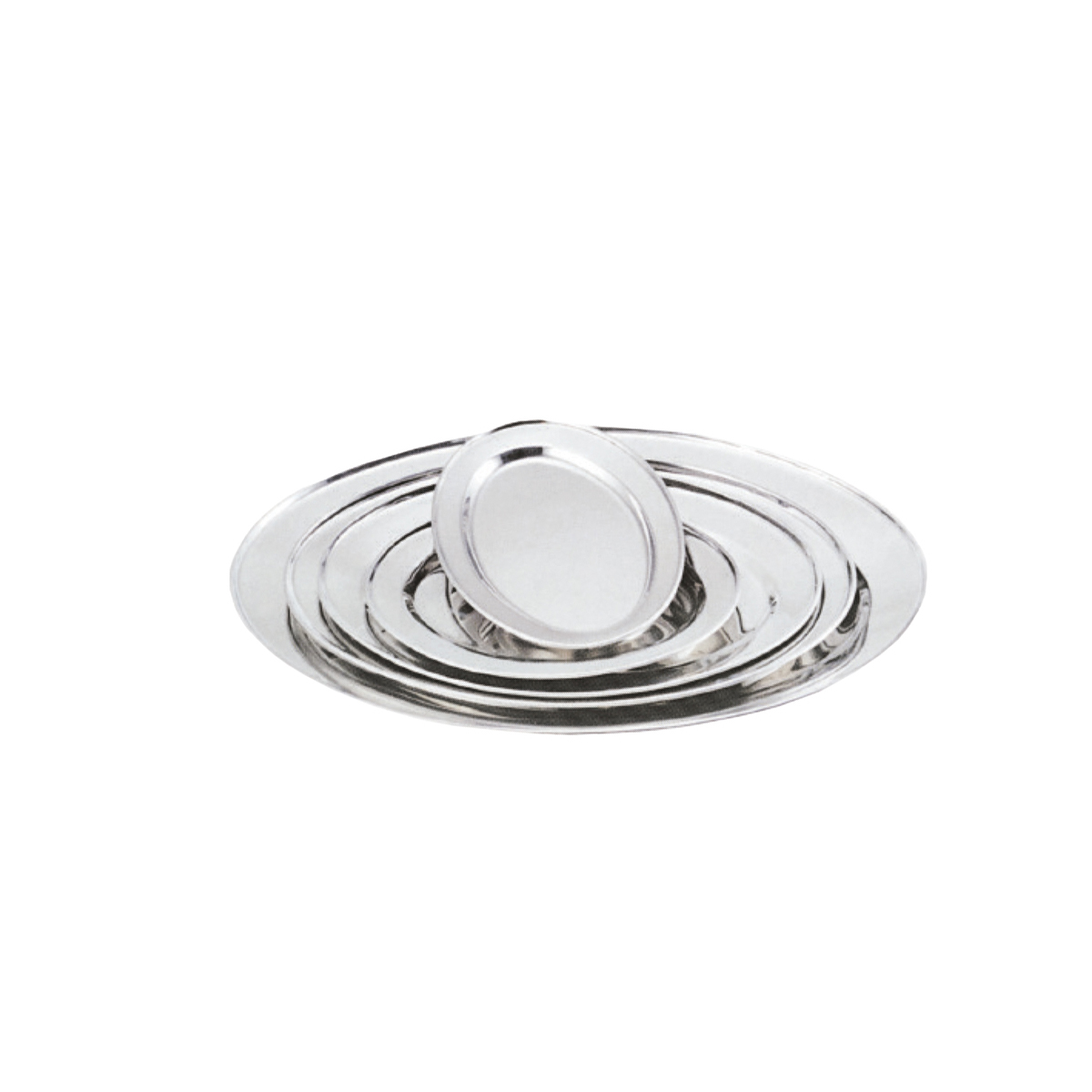 05-057 Πιατέλα οβάλ inox 0,9mm 60cm - Image 1