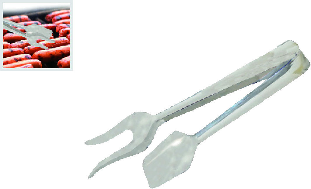 05-225 Λαβίδα "Κρέατος" inox 22cm - Image 1