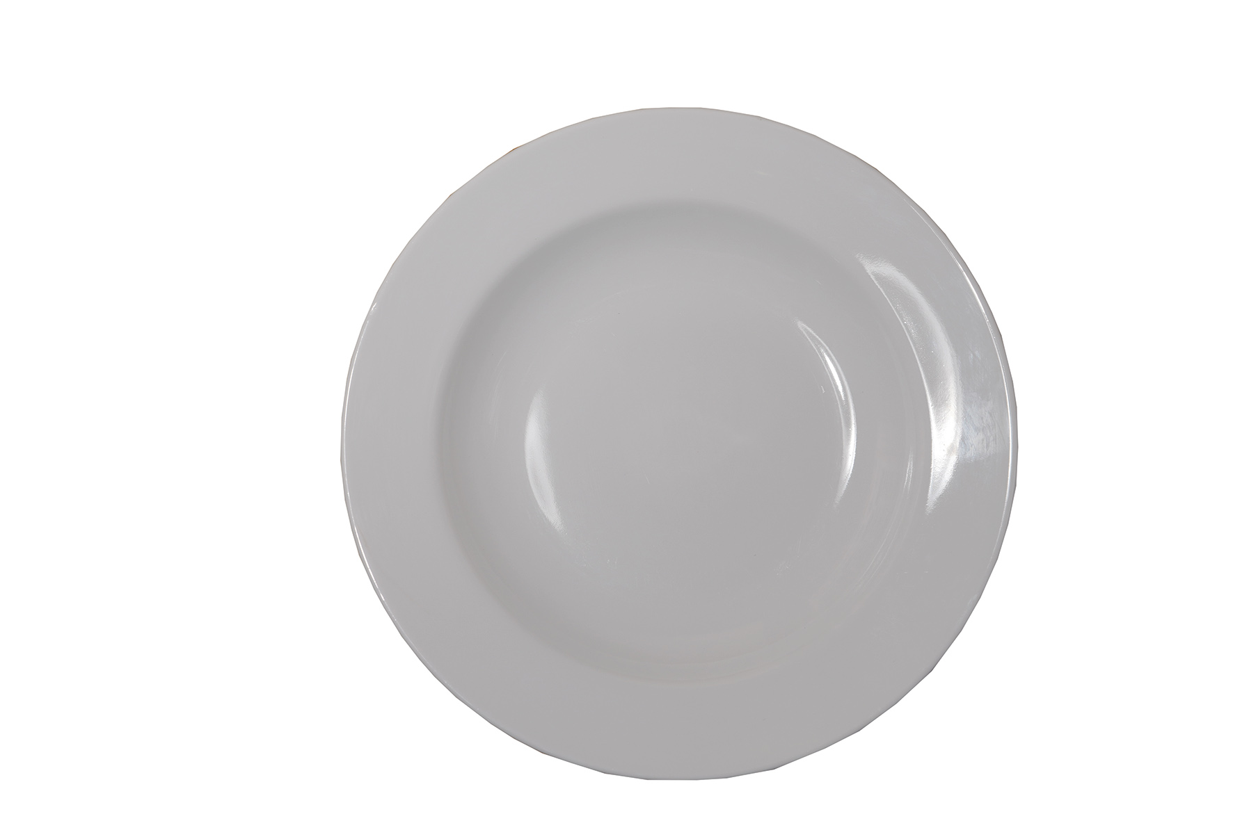 06-204 Πιάτο Rim Shape λευκό 16cm - Image 1