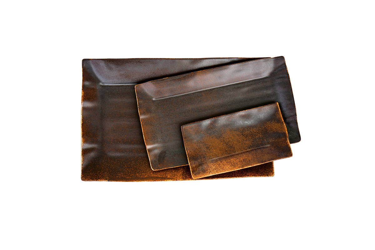 06-314 Πιατέλα ορθογώνια Organic Gaia 45x28cm - Image 1