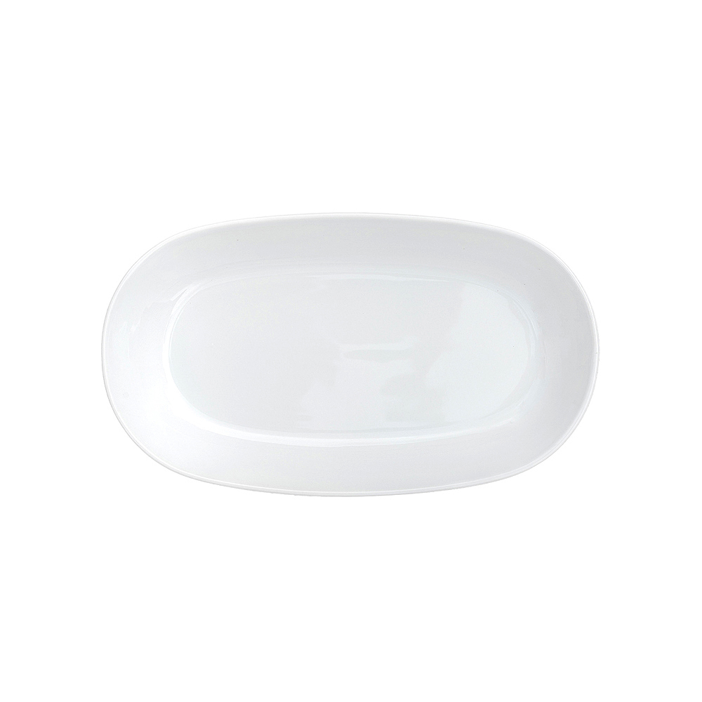 06-718 Πιατέλα παραλ/μη βαθιά Fiesta Πορσελάνης 28cm x15cm - Image 1