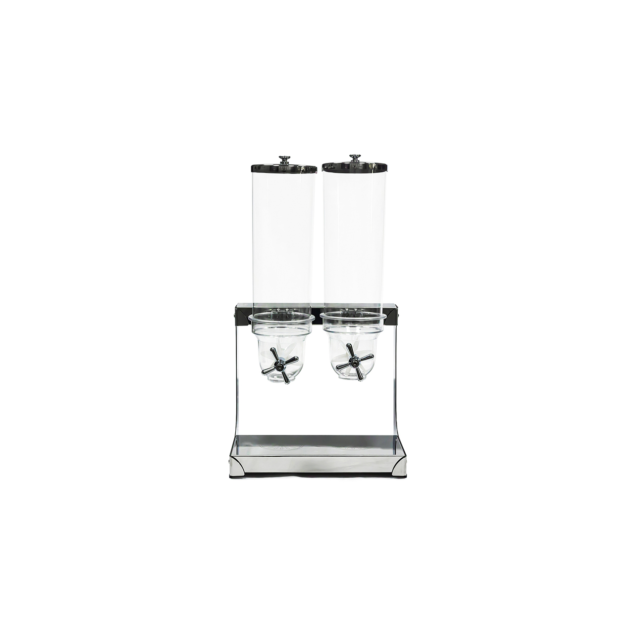 07-070 Διανεμητής δημητριακών διπλός inox2x3,5Lt - Image 1