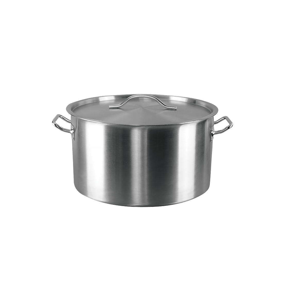 07-745 Χύτρα ρηχή inox με καπάκι 8.5lt Φ30x12Ycm - Image 1
