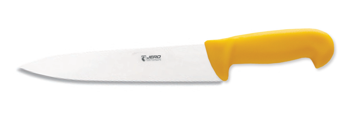08-513 Μαχαίρι "Chef" κίτρινη λαβή 20cm - Image 1