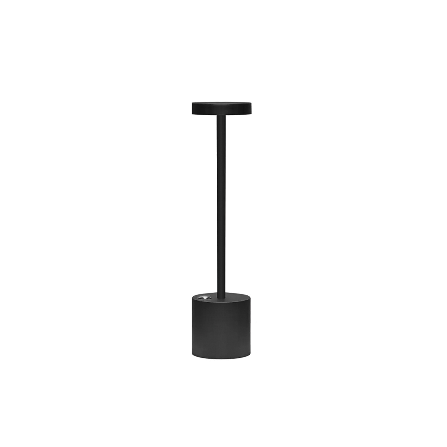 09-803 LAMP04,Επιτραπέζιο επαν/νο φωτιστικό 3πλού φωτισμού,αφής,ρυθμιζόμενης έντασης,Φ8Χ34cm,black matte - Image 1