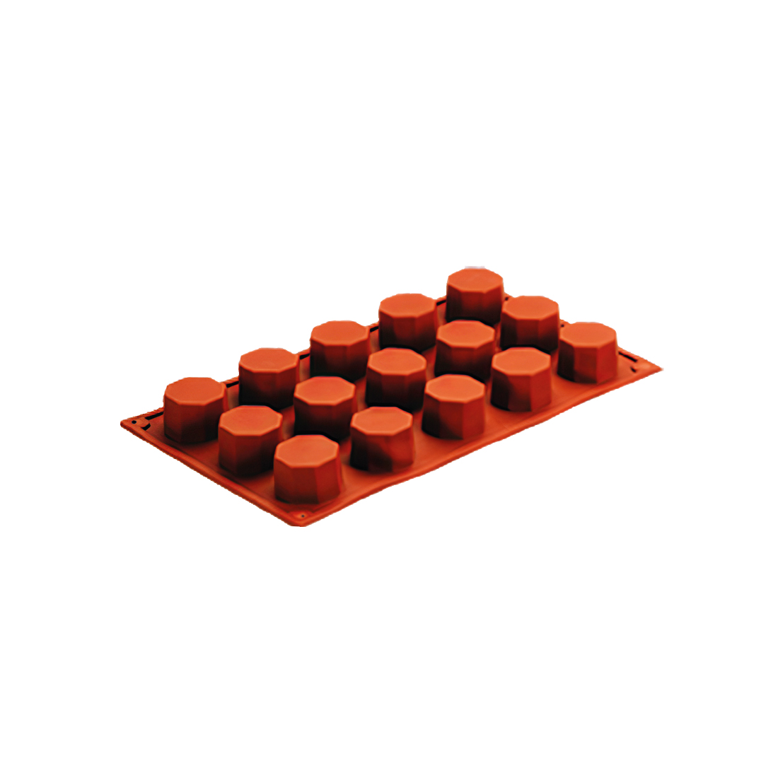 10-269 Καλούπι ζαχ/κής σιλικόνης 15x30ml στρογγ. 30x17.5x2.3cm - Image 1