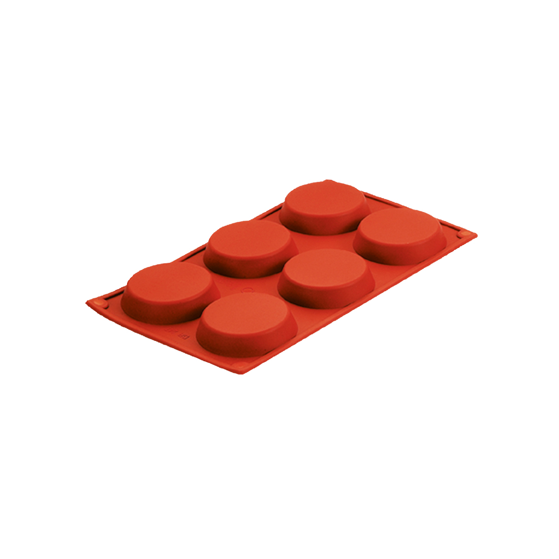 10-277 Καλούπι ζαχ/κής σιλικόνης 6x72ml στρογγ. 30x17.5x1.2cm - Image 1