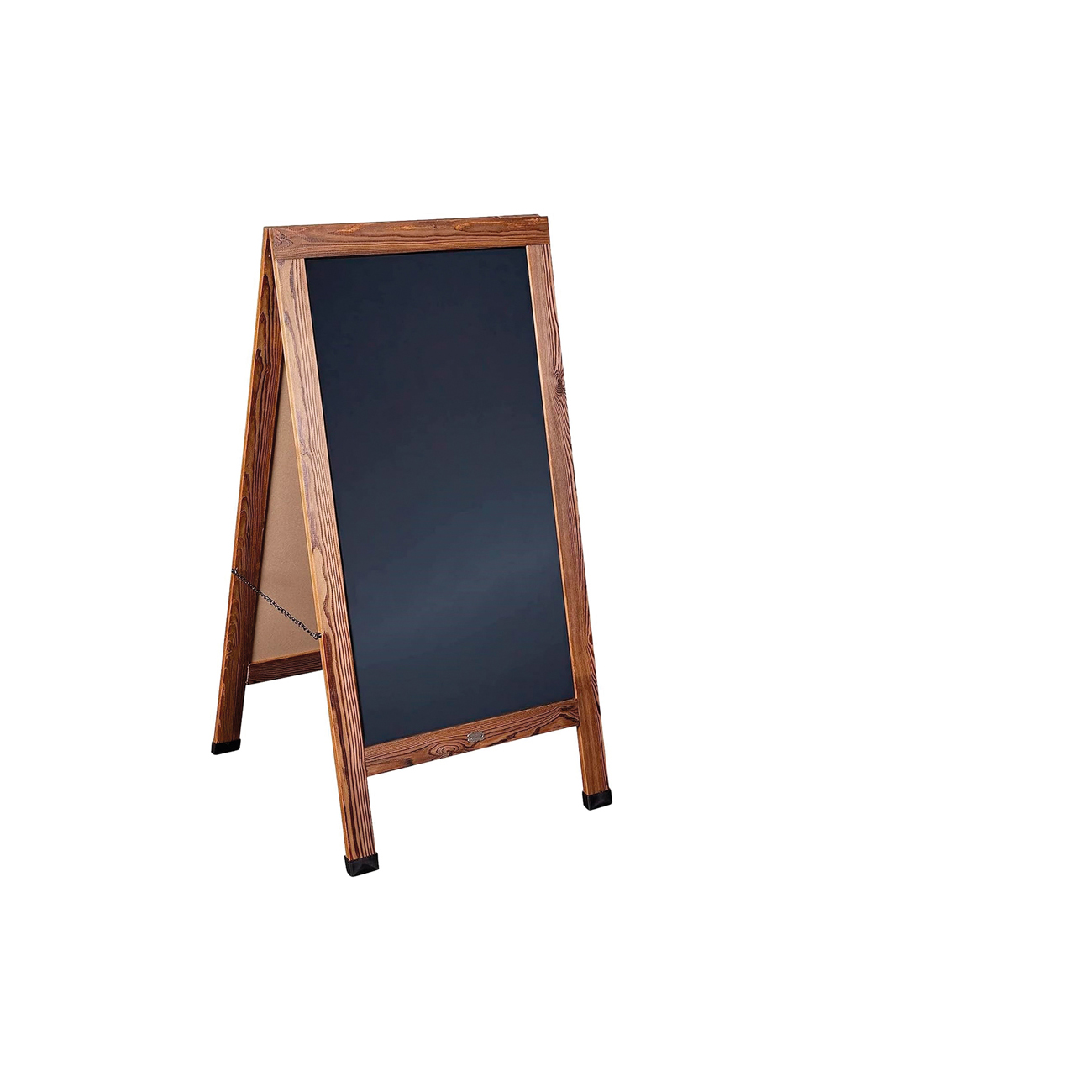 11-021 Πίνακας υγρής κιμωλίας διπλής όψης 50cm x 76cm Brown - Image 1