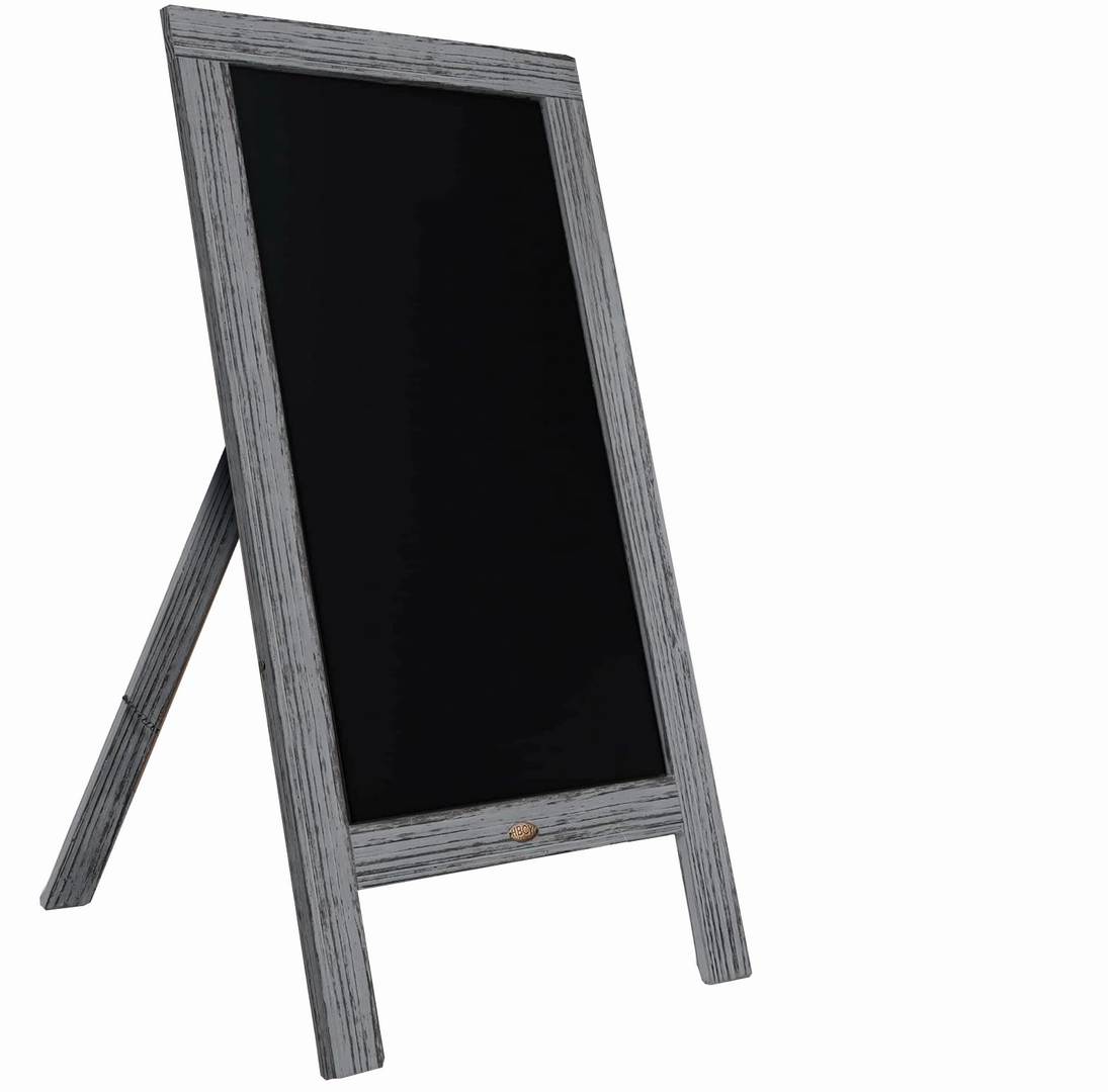11-060 Πίνακας υγρής κιμωλίας μονής όψης 50cm x 86cm Grey - Image 1