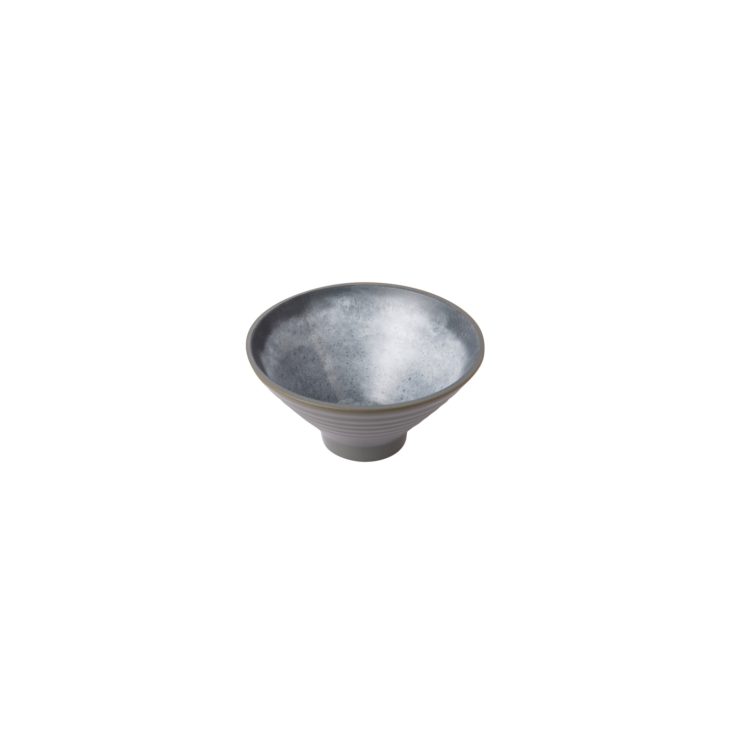 12-273 Μπωλ κωνικό μελαμίνης γκρι ανοιχτό 21.5x11cm - Image 1