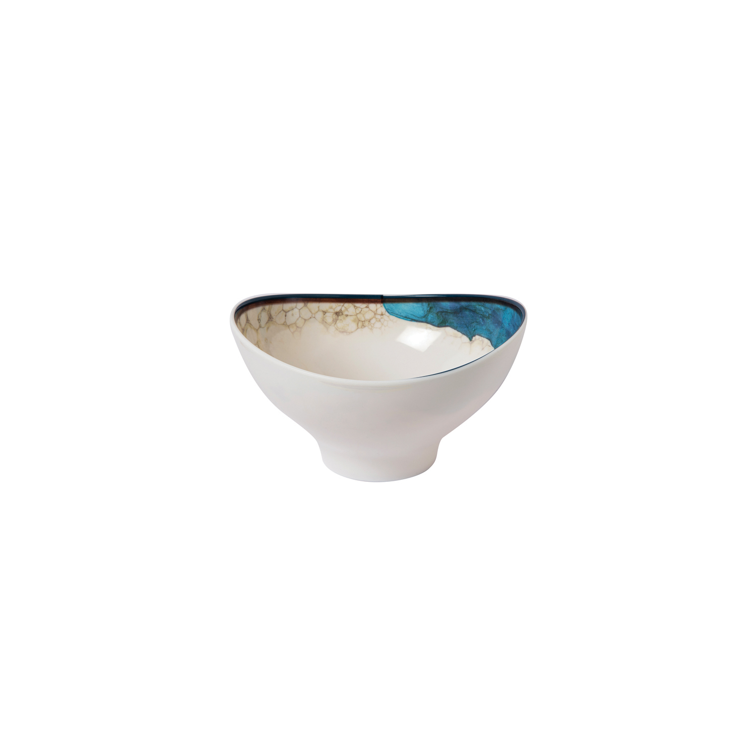 12-390 Μπωλ σαλάτας βαθύ οβάλ μελαμίνης decor 29.5x26.6x16.1cm/4100ml - Image 1