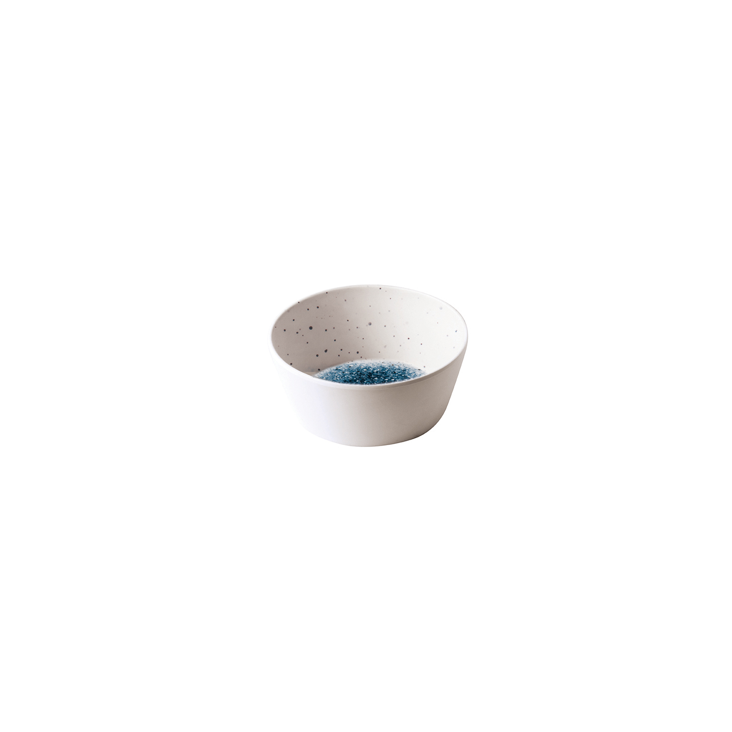 12-426 Μπωλ μελαμίνης λευκό/μπλε 14,8x6,5cm - Image 1