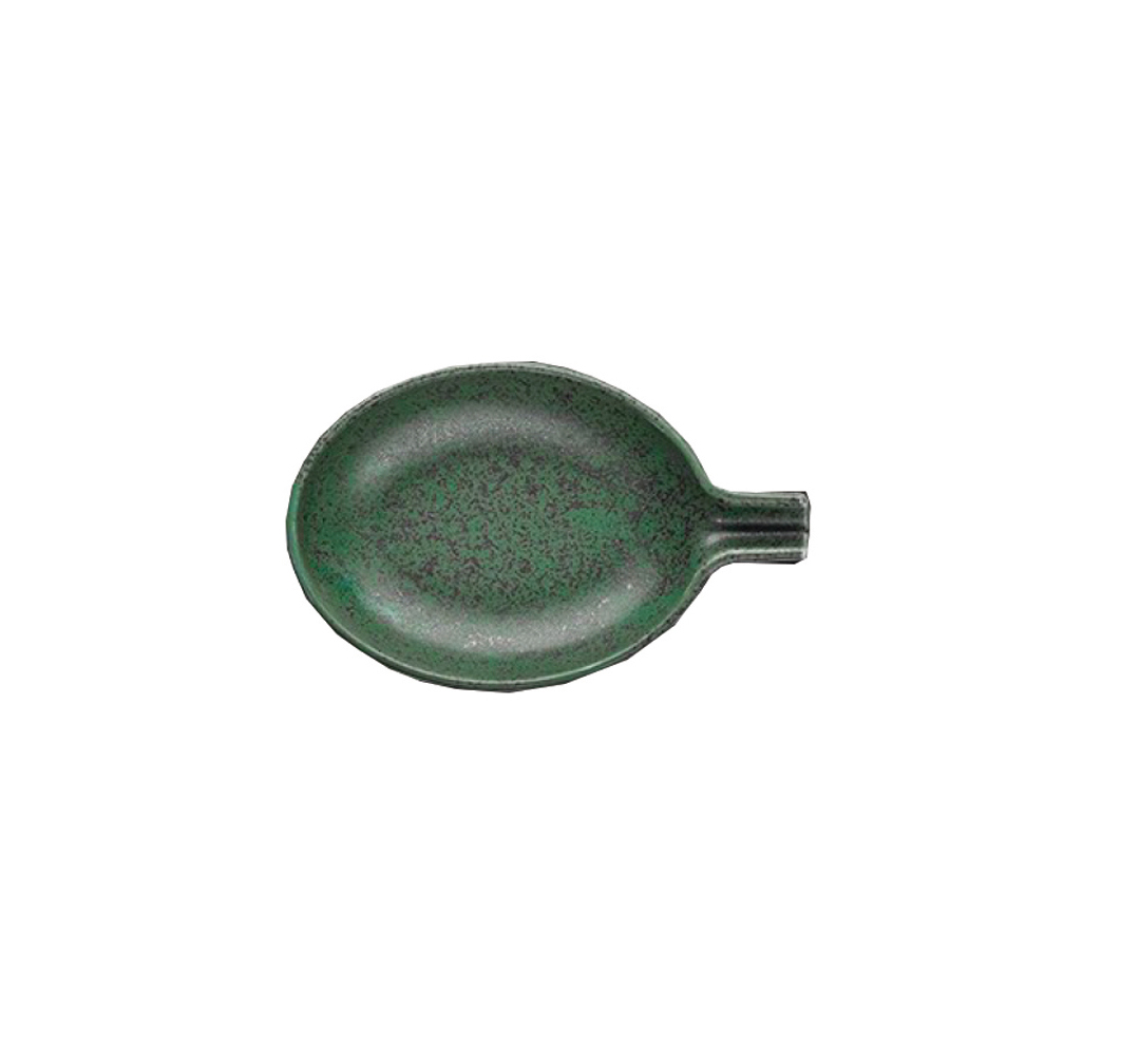 15-062 Μπωλάκι Πορσελάνης οβάλ Wings Olive 13cm x 7,5cm - Image 1