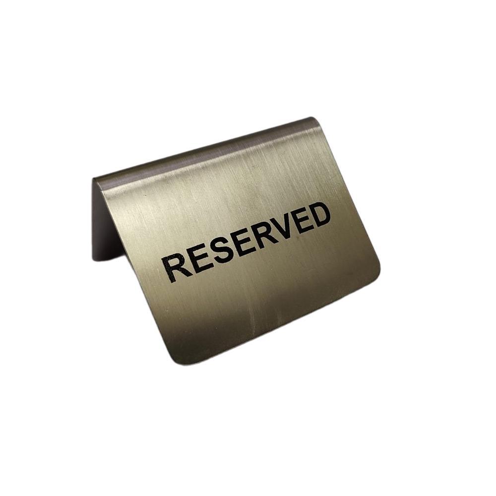 0b050def-a6dd-e0bb-7884-019b97ed964a-1 ΣΗΜΑΝΣΗΣ ΑΝΟΞΕΙΔΩΤΗ "RESERVED" 7.5x6cm 409511/BLK - Max.Home® - Image 1