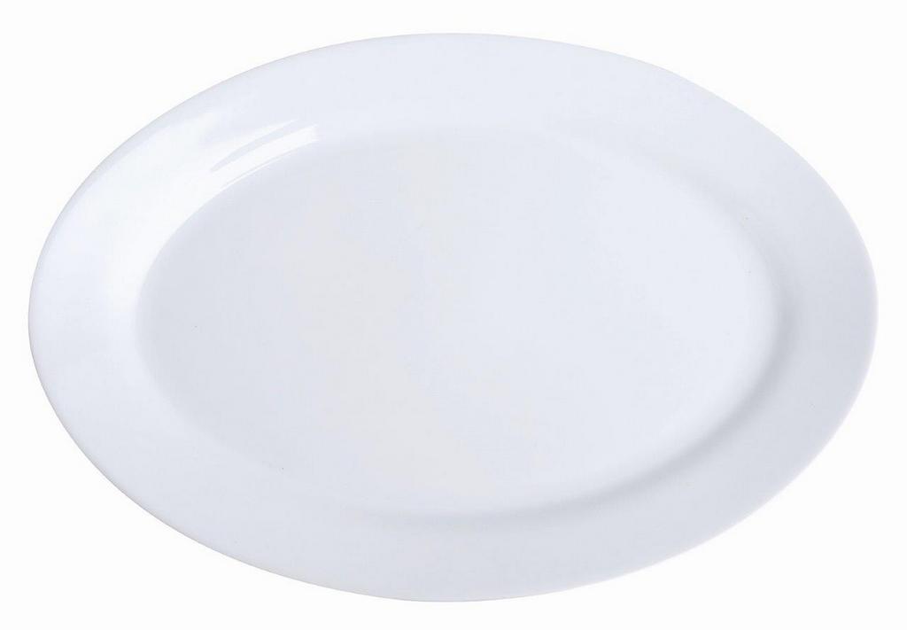 8a69c620-3dd7-04af-d500-018b09014862-1 ΠΙΑΤΕΛΑ ΟΒΑΛ 35.5x24.3cm ΛΕΥΚΗ HORECA/ACCES. - ORIANA FERELLI® - Image 1