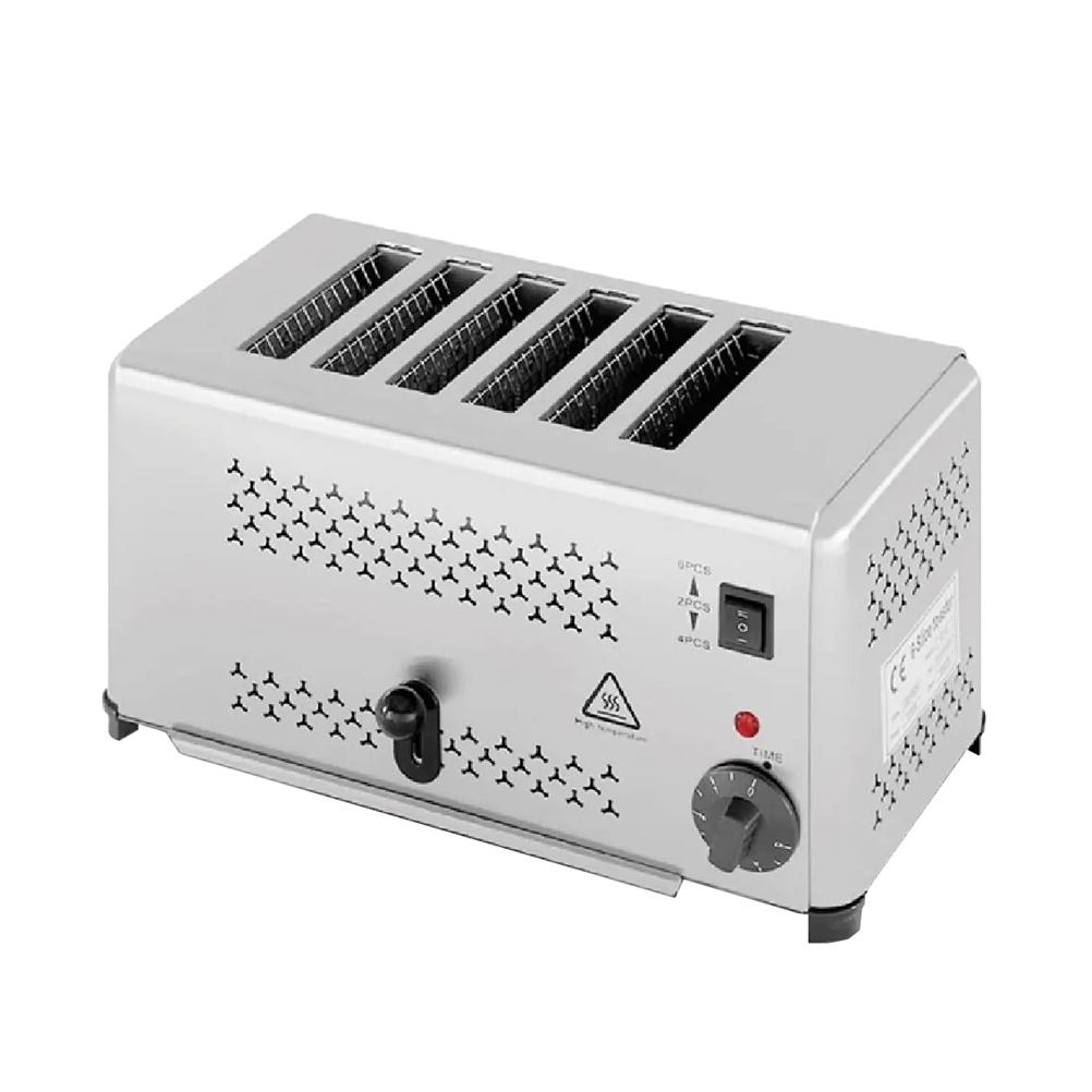 53295 Φρυγανιέρα Inox, με αυτόματη εξαγωγή, 6 Θέσεων, 2500W - Image 1