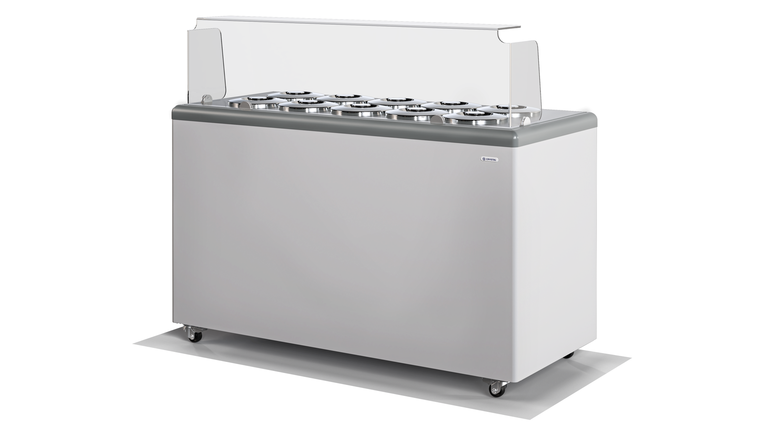 GELATTI_10 Pozzetti style ice cream freezer counter - Image 1